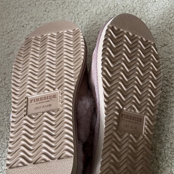 Fireside by dearfoam Sydney Water Resistant Genuine Shearling Scuff Slipper - Picture 4 of 4